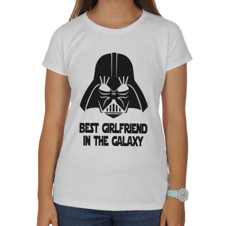 Koszulka na dzień Kobiet Best girlfriend in the galaxy